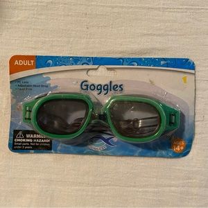 -Swimgear Adult Sized Swimming Goggles Green Color
